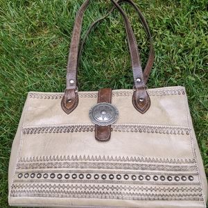 American West genuine leather handbag